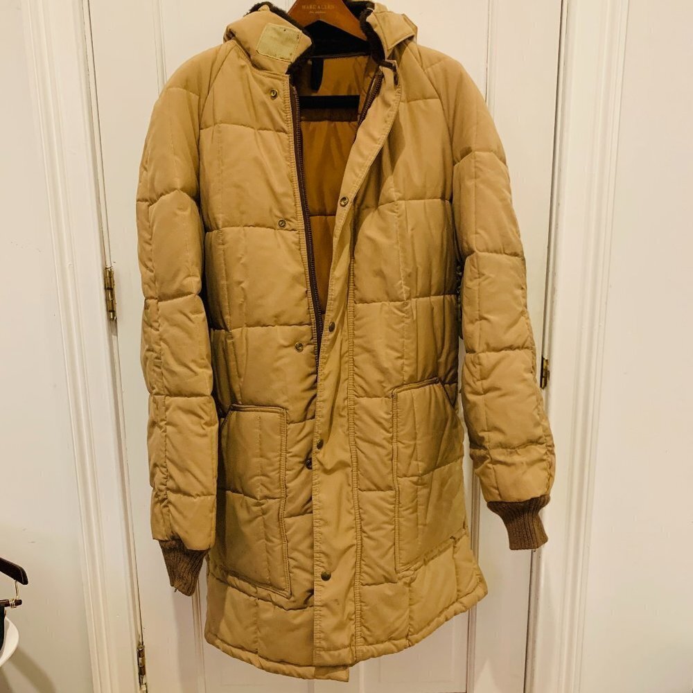 Refrigiwear Mens Parka Jacket Coat Hood Size L Vintage NY USA